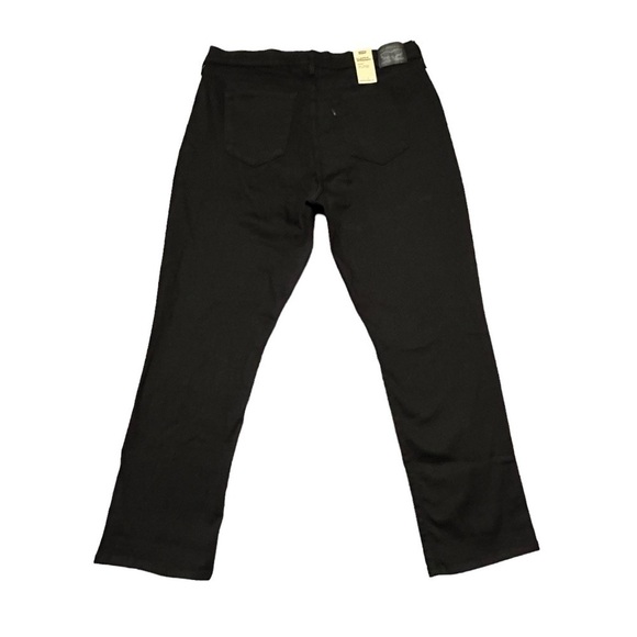 Levi Classic Straight Mid Rise Jeans. Black. Plus Size 18M #784 NWT - Picture 7 of 12